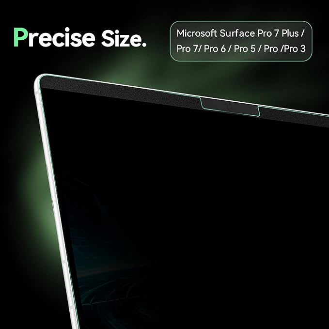 Magnetic Privacy Screen Protector for Microsoft Surface Pro 7+/7/6/5/4/3 - 12.3 In Reusable Surface Pro 7 Screen Protector Anti Glare Film, Anti Blue Light Filter, Removable Shield, Bubble Free Guard