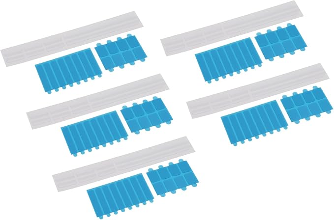 Privacy Screen Adhesive Strips and Plastic Slide Mount Holder Tabs for Computer Monitors and Laptops, Mount for Privacy Screen Protector Privacy Filter, 5 Set Replacement Kits