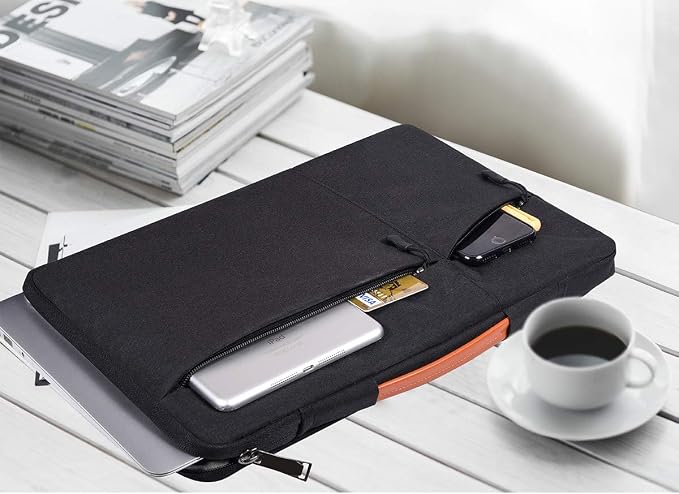 17.3 inch Laptop Case Briefcase Bag for HP 17 17.3 Laptop, HP Pavilion 17/ Envy 17T/ PROBOOK 17, Dell Inspiron 17, Lenovo Ideapad L340 17.3, Acer Aspire 17, ASUS VivoBook 17 Laptop Sleeve,Black