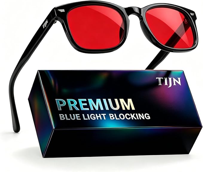 TIJN Premuim Blue Light Blocking Glasses for Women Men Square Frame Nerd Eyeglasses Anti Blue Ray Computer Screen Glasses