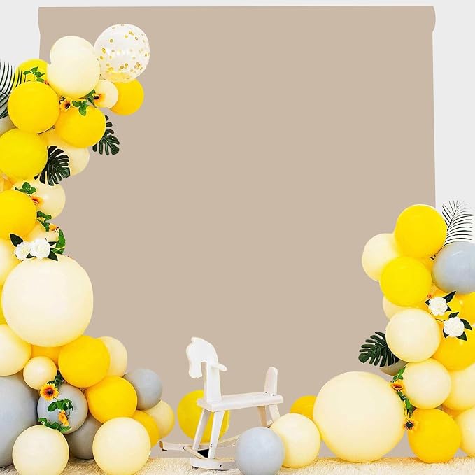 Beige Photo Backdrop for Photoshoot Beige Background for Photography Photo Backdrop Curtain for Party 5 x 7 FT