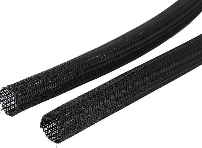 4/5 Inch Surron Electric Dirt Bike Cable Management Sleeve Black - for Sur Ron Light Bee X S Talaria Sting MX3 MX4 XXX E Ride Pro SS S X260 X160|Mesh Wire Wrap Cover|Cord Protector Tube