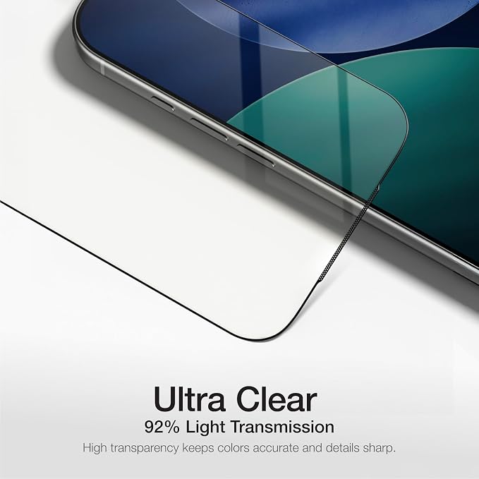 AMAZINGthing for iPhone 17 Air [Titan Filter 7 - Full Glass] Screen Protector, Ultra Clear, 9H Tempered Glass, Full Coverage, Case‑Friendly, Oleophobic, Alignement Frame, 2 Pack