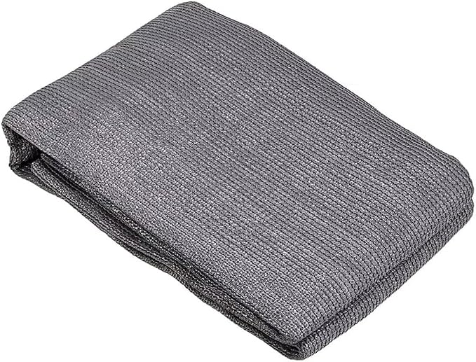 4x10Ft Balcony Privacy Screen, Apartment Railing Cover for Sunshade Wind & UV Protection, Outdoor Privacy Fence Screen for Patio, Terrace, Porch & Poolside Protection (Dark Grey)