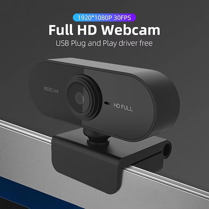 2K 1080P 720P 480P Webcam with Builts in Noise Reduction Microphones and Auto Focused for Video Conferencing and Streaming