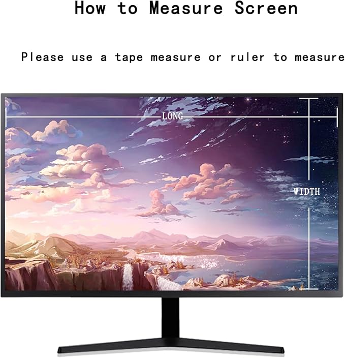 30" Privacy Screen Filter for Widescreen 16:10 Aspect Ratio Anti-Glare/Anti Blue Light/Anti Scratch Film, Glare Relieve Screen Filter Shield Blue Light Filter. Size is(641 * 400 mm).