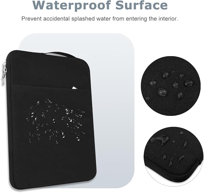 Laptop Sleeve Case for MacBook Neo 13'' with A18 Pro Chip Released in 2026 (Model:A3404) Protective with Handle Travelling Carrying Canvas Bag Accessories for Students Home Office (Black)