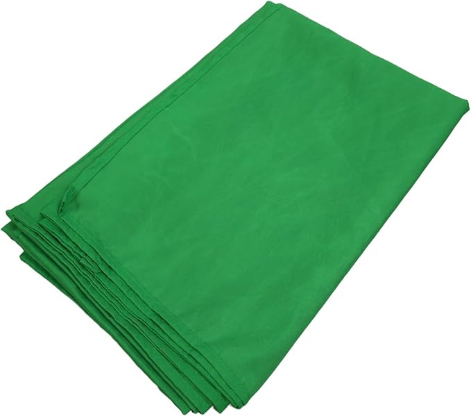 Chromakey Green Screen Backdrop, Photography Backdrop High Density Polyester Soft Light Wrinkle Background for Photo Studio Streaming Video Party Home Use (150 * 300CM)