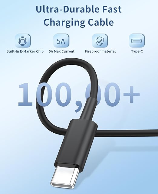 Type C Charger Fast Charging,2Pack 25W Super Fast USB C Charger Block with 6Ft USB C Cable Compatible with Samsung Galaxy S24 Ultra/S23/S22/S21/S20/Note 20/10,Pixel 6 5 4 Pro XL/iPhone 15 Series