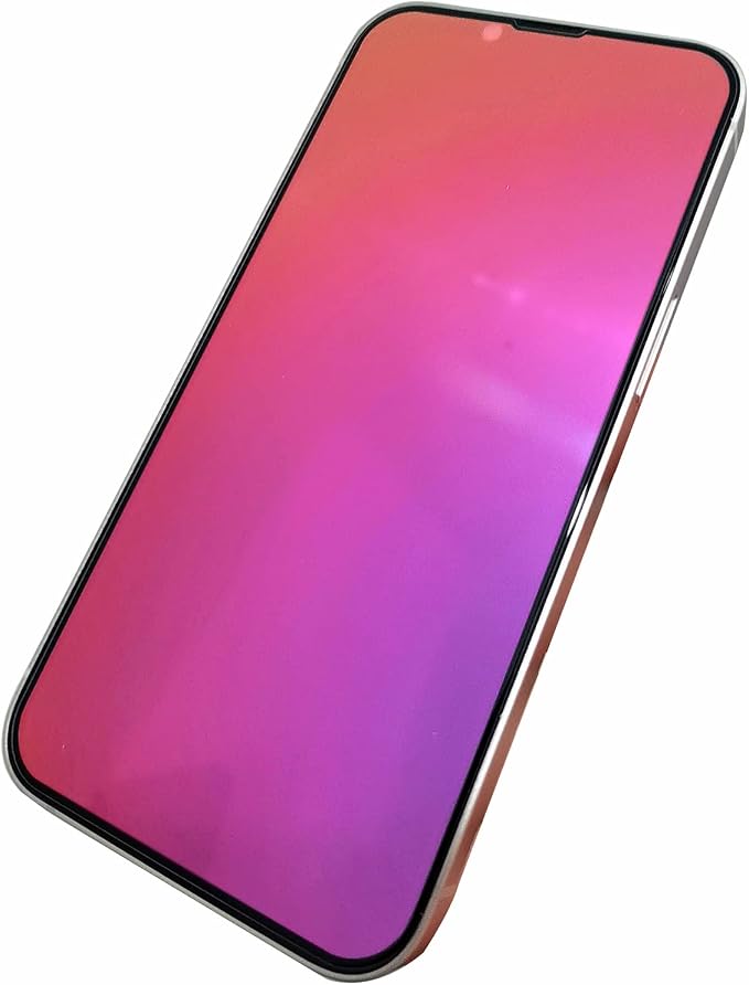 2 Pack Anti-Blue Privacy Tempered Glass Suit for iPhone 11/iPhone XR Mirror Anti-Spy Screen Protector Anti-Peeping Film Electroplated Gradient Colorful