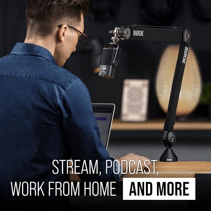 RØDE PSA1+ Professional Studio Arm with Spring Damping and Cable Management, Black