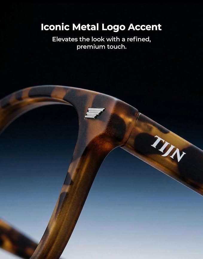 TIJN Premuim Blue Light Blocking Glasses for Women Men Square Frame Nerd Eyeglasses Anti Blue Ray Computer Screen Glasses