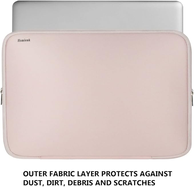 Laptop Sleeve Case 14 inch, Durable Shockproof Protective Computer Cover Flip Case Briefcase Carrying Bag Compatible with 14" HP, Lenovo, Asus, Acer, Notebook, Chromebook Computer, Pink