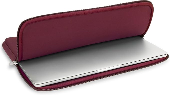 RAINYEAR 11-11.6 Inch Laptop Sleeve Protective Case Soft Carrying Cover with Accessories Pouch, Compatible with MacBook Neo A18 11.6" MacBook Air for 11" Notebook Tablet Chromebook (Red)