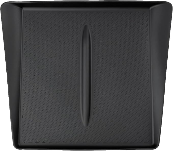 Black Center Console Silicone Mat Conpatible vith Tesla Model 3 Highland 2024-2026, Waterproof Spill Proof Center Console Liner Pad, Non-Slip Vireless Charging Friendly Interior Accessories(Style A)