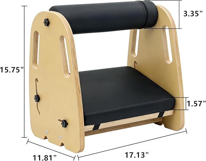 Adjustable Wooden Under Desk Foot Rest｜15.75” Height｜Detachable｜Interchangeable Leather & Massage Pads｜for Office/Home/Gaming/Study Desk Essentials - Green