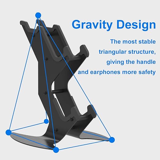NBCP Controller Holder, Game Controller Rack Headset Stand for Xbox Series X S/Xbox one / PS5 / PS4 / NS/PC/Headset, Aluminum Metal Mount Universal Organizer for Video Game Accessories