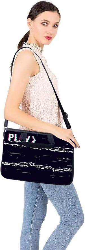 RICHEN 14 15 15.4 15.6 inch Laptop Shoulder Bag Messenger Bag Notebook Handle Sleeve Neoprene Carriyng Travel Case with Accessories Pocket (14-15.6 inch, PLAYS)