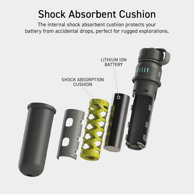 ELECOM NESTOUT Rugged Power Bank, 15000mAh Outdoor Charger, 32W USB C Fast Charging PD, Waterproof IP67, Heavy Duty Shockproof, Tactical Battery Pack for iPhone Tablet Hiking Camping Survival (Black)