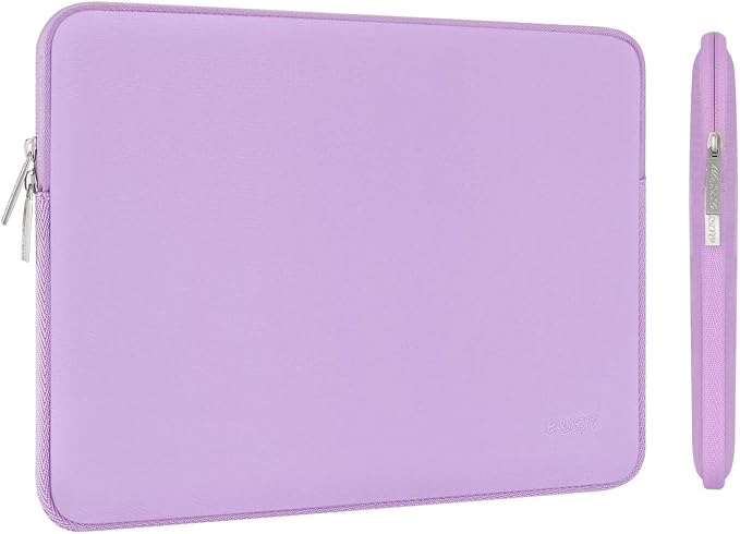 MOSISO Laptop Case 16 inch, 15-15.6 inch Laptop Sleeve Bag Compatible with MacBook Pro 16 M5 M4 M3 M2 M1, HP Acer Dell Lenovo ASUS Notebook, Neoprene Computer Sleeve Bag with Small Case, Purple