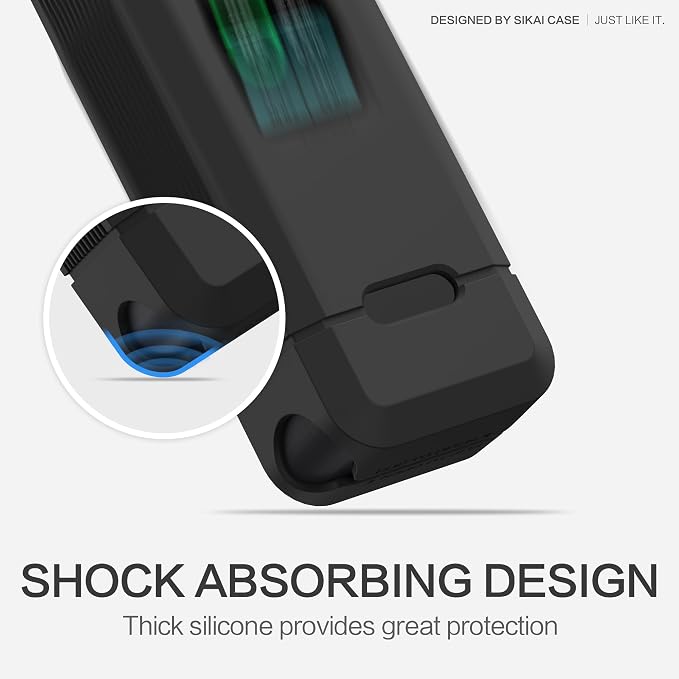 Silicone Case for Anker Prime Power Bank 12,000 mAh 130W 1/4-inch nut Hole, TF/SM Card Storage Reserved Only Compatible with Anker 130W Prime Power Bank Protective Cover Dustproof Soft (Black)