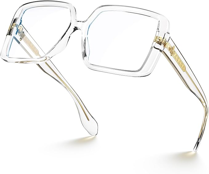 VISOONE Oversized TR90 Blue Light Blocking Glasses Fashion Accessories Non Prescription for Women Harvard