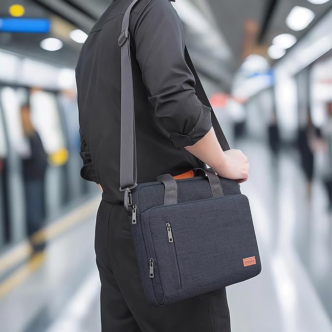 KIZUNA Laptop Bag 15.6 Inch Computer Shoulder Case Sleeve Briefcase For MacBook Air 15 M2/MacBook Pro 16 M4-M1/16″ ThinkBook 16 Gen 8/Legion Slim 5i Gen 8/16.3" XPS 16/Gaming 3i,Dark Grey