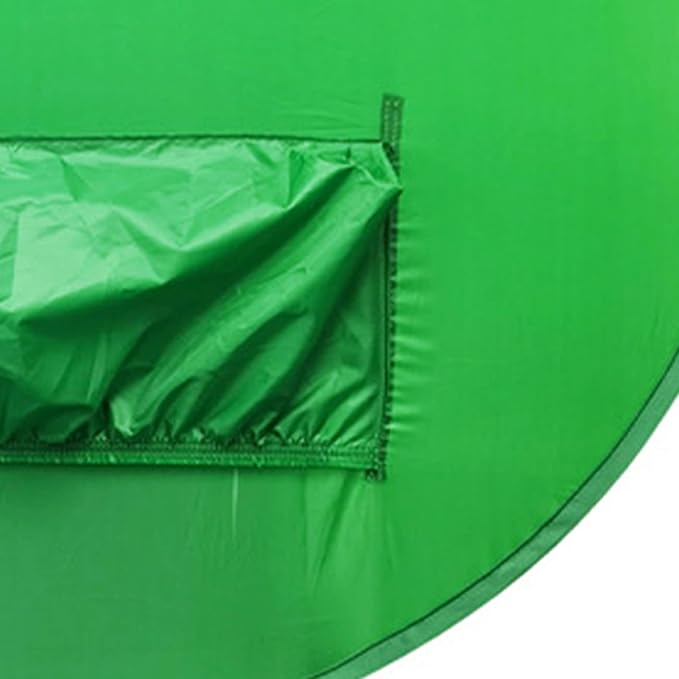 Green Screen Behind Chair Attachment Backdrop Kit,142cm Round Green Screen Backdrop Portable Green Screen Chair Background for Video Chats Video Conference Game Single Layer L Size