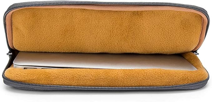 Kinmac 360° Protective Vertical Laptop Sleeve Case Cover Bag with Pocket for MacBook Air 15 inch and 15 inch-15.6 inch HP Lenovo Dell ASUS Acer Laptop Computer (Grey)