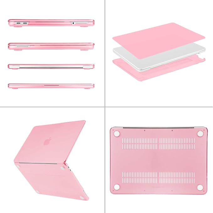 MOSISO Compatible with MacBook Neo Case 13 inch 2026 Release Model A3404 with A18 Pro Chip, 4 in 1 Kit Precision Fit Crack & Scratch Resistant Protective Hard Shell Case Cover, Pink
