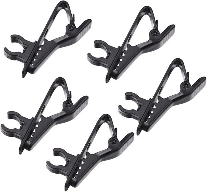 20pcs Mini Lapel Tie Clip Microphone Iron Clip for Mic Easy to Use for Voice Recording Video Conferencing Meetings