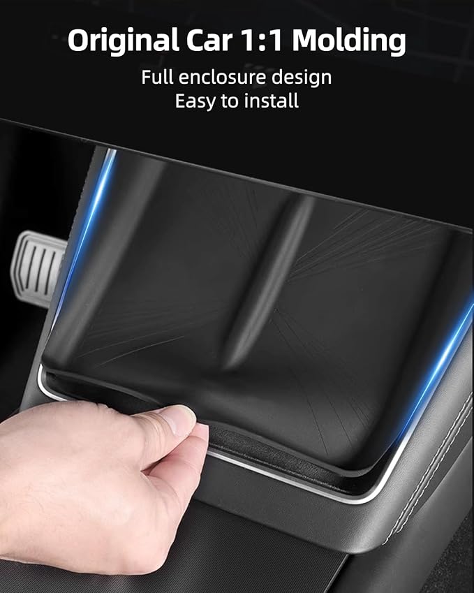 Model 3 Centre Control Wireless Charging Mat，Center Console Wireless Charger Pad Compatible with Tesla Highland Model 3 2024 2025 2026