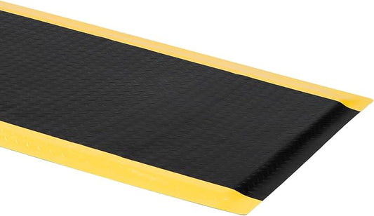 2 x 7 FT Anti Fatigue Mats Industrial 15/16 Inch Thick Soft Sponge Ergonomic Mat Durable Heavy Duty Diamond Plate for Standing Non Slip Industrial Grade Floor Mat for Leg & Back Pain