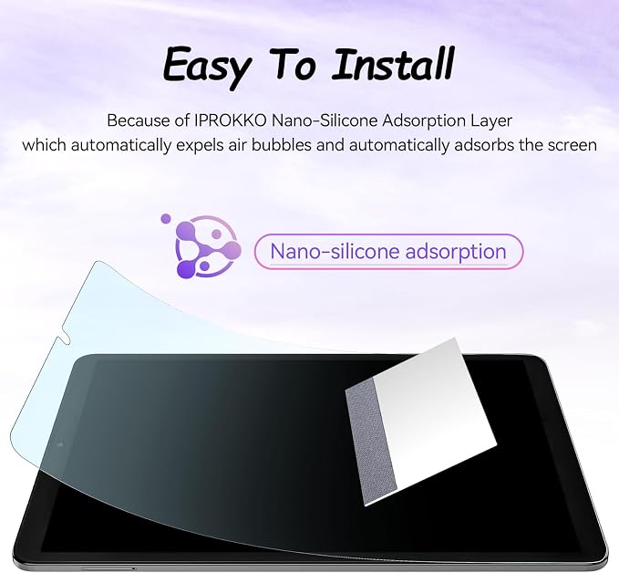 IPROKKO 2 Pack Anti Blue Light Screen Protector for Samsung Galaxy Tab A11 2025 8.7-Inch & A9 2023, Matte Anti Glare Harmful Light Filter Eye Protection Cover, Bubble Free Easy Install