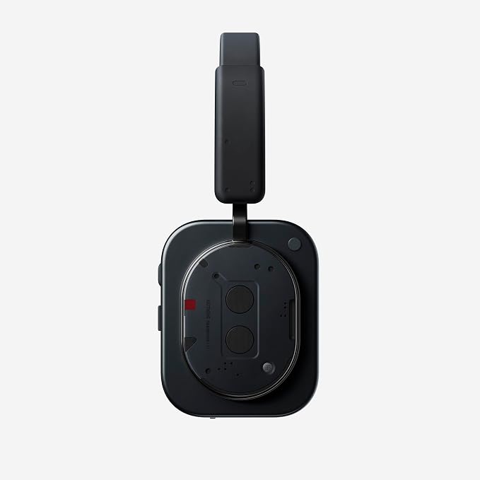 Nothing Headphone (1) Hybrid Active Noise Cancelling Headphones, Wireless Over-Ear Headphones with 6 Mics, 80Hrs Playtime, Hi-Res Audio, KEF-Tuned, Spatial Sound, Comfort Fit & Fast Charging Black