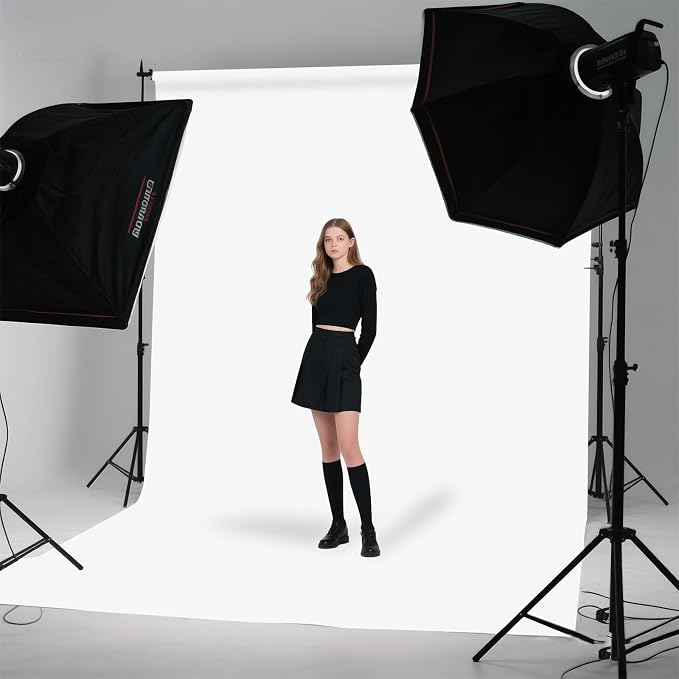 White Photo Backdrop for Photoshoot, White Background for Portrait, Product Photography Fashion Shoot Festival Celebrations 3x5FT