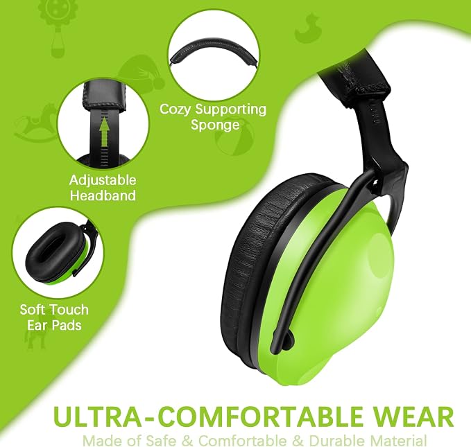 ZOHAN Kids Ear Protection 2 Pack,Kids Noise Canceling Headphone for Concerts, Monster Truck, Fireworks