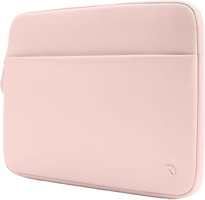 Incase A.R.C. Laptop Sleeve 14 Inch – MacBook Case with Faux Fur Lining, External Pocket – Fits MacBook Pro Air Lenovo Dell HP – Laptop Cover, Computer Case - Travel, Work, College - Peach