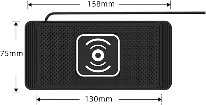 Wireless Charger Car Charging Pad 15W Fast Wireless Mobile Phone Charger Tablet Charging Pad Compatible for iPhone 11/12/13/14/15/16/17 Samsung S24/S23/S22