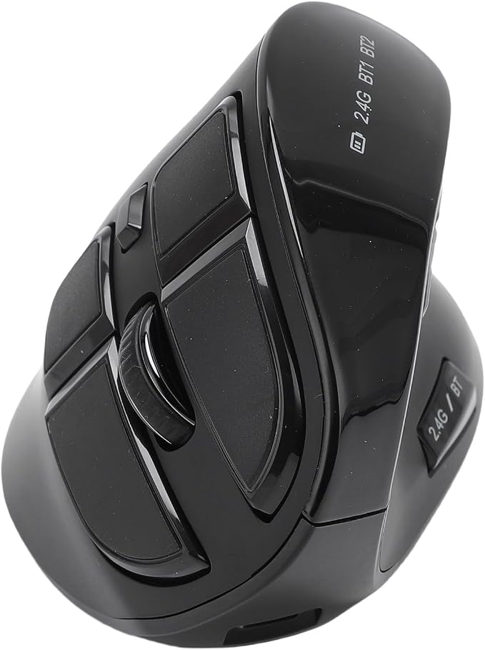 Zopsc Ergonomic Mouse, Bluetooth 2.4G Double Mode DPI 1000 1600 2400 Ergonomic Vertical Mouse with Silent Click for Laptop PC Desktop