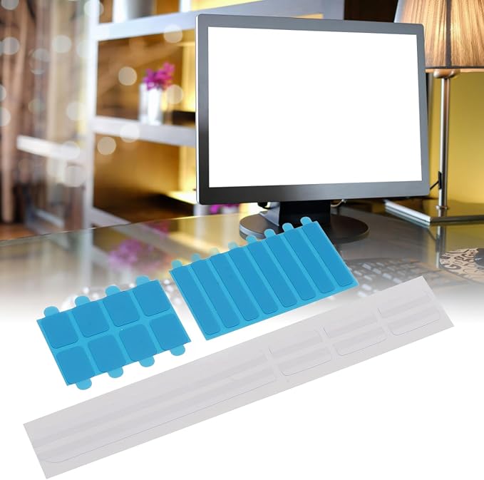 Privacy Screen Adhesive Strips and Plastic Slide Mount Holder Tabs for Computer Monitors and Laptops, Mount for Privacy Screen Protector Privacy Filter, 5 Set Replacement Kits
