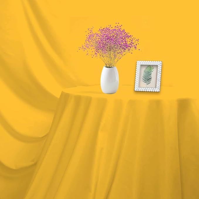Yellow Photo Backdrop for Photoshoot Yellow Background for Photography Photo Backdrop Curtain for Party 5 x 7 FT