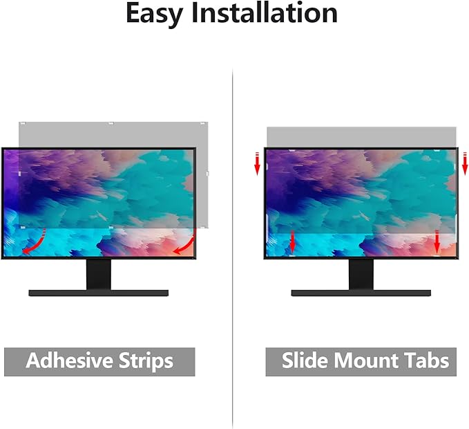 【10 Pack】 Computer Privacy Screen Protector 20 Inch with Hp Dell Asus Samsung LG and More, Removable Security Shield Filter for 16:9 Aspect Ratio Monitor Like ViewSonic Sceptre