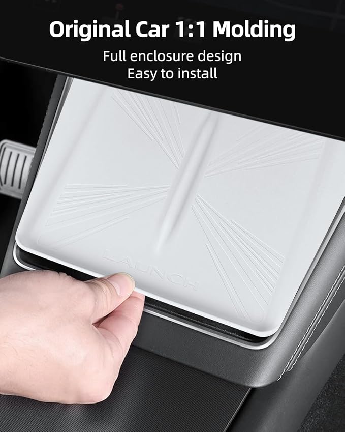 Model 3 Centre Control Wireless Charging Mat，Center Console Wireless Charger Pad Compatible with Tesla Highland Model 3 2024 2025 2026