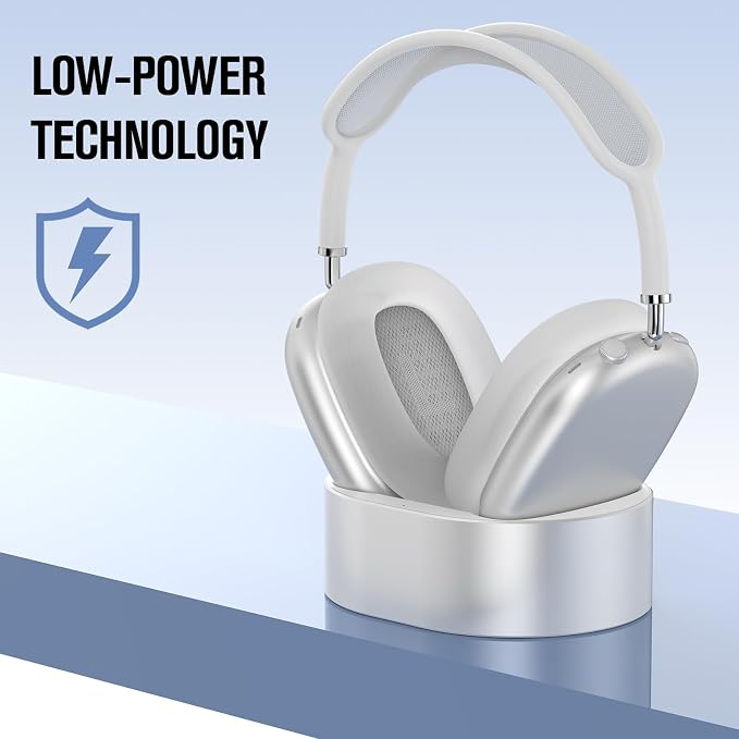 Headphone Charging Stand for AirPods Max,Magnetic Stand,Protable Desktop Headset Holder,Headset Stand, Charging Base for Headphones,Designed for AirPods Max (M3_White Sleep Mode)