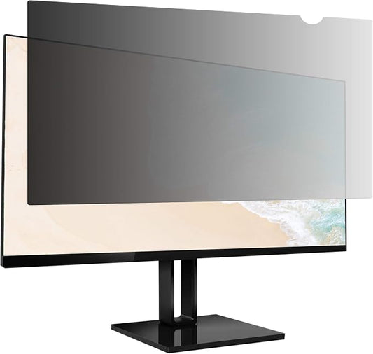 Amazon Basics Privacy Screen Filter -22 Inch 16:9 Widescreen Monitor, Anti-Spy, High Clarity, UV Protection, Eye Protection, Anti Glare & Blue Light Filter, Anti-Scratch (22" 16:9, 18.76"x10.56")