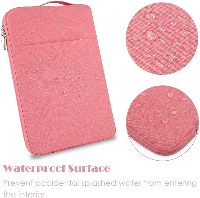 Laptop Sleeve Case for MacBook Neo 13'' with A18 Pro Chip Released in 2026 (Model:A3404) Protective with Handle Travelling Carrying Canvas Bag Accessories for Students Home Office (Pink)