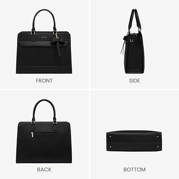 LOVEVOOK Laptop Tote Bag for Women,Leather Work Bag, Waterproof Business Teacher Bag,Large Computer Handbag Purse Briefcase,Office Gifts for Women