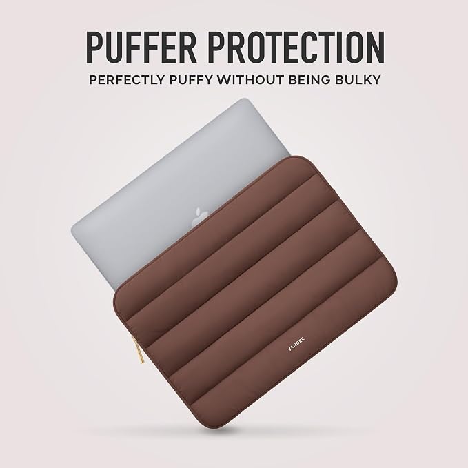 Vandel The Original Puffy Laptop Sleeve Case, 13-14 inch Laptop Sleeve Bag Case 13.3 Inch, Compatible with MacBook Air 13, Pro 14/13 iPad Pro 12.9, HP Dell ASUS, Computer Bag Cover