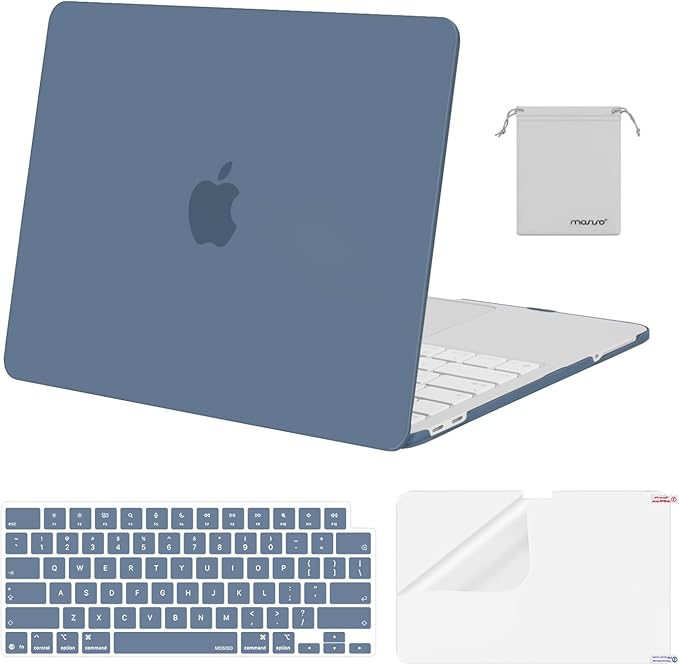 MOSISO Compatible with MacBook Neo Case 13 inch 2026 Release Model A3404 with A18 Pro Chip, 4 in 1 Kit Precision Fit Crack & Scratch Resistant Protective Hard Shell Case Cover, Midnight